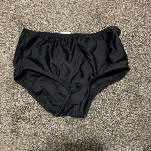 City Threads - girls high-waisted black bikini bottom